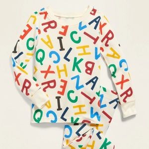 Old Navy Alphabet Pajamas - 4T. Brand New.